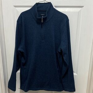 Croft & Barrow Men's Dark Blue Quarter-Zip Sweater